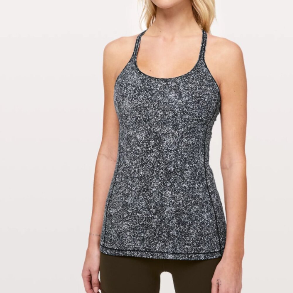 LuluLemon Speckled Work-out top (built in bra)